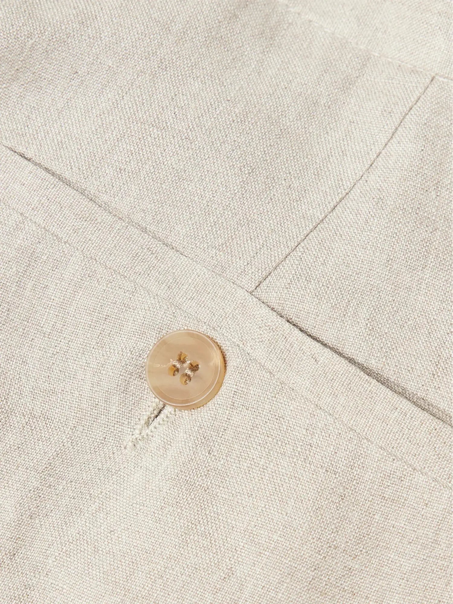 Sunspel Men's Tapered-Leg Tailored Linen Trousers Sunspel