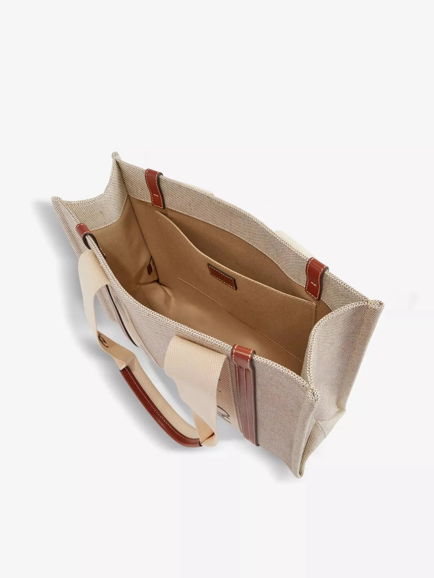Chloe Women's Woody medium cotton-canvas tote bag Chloe