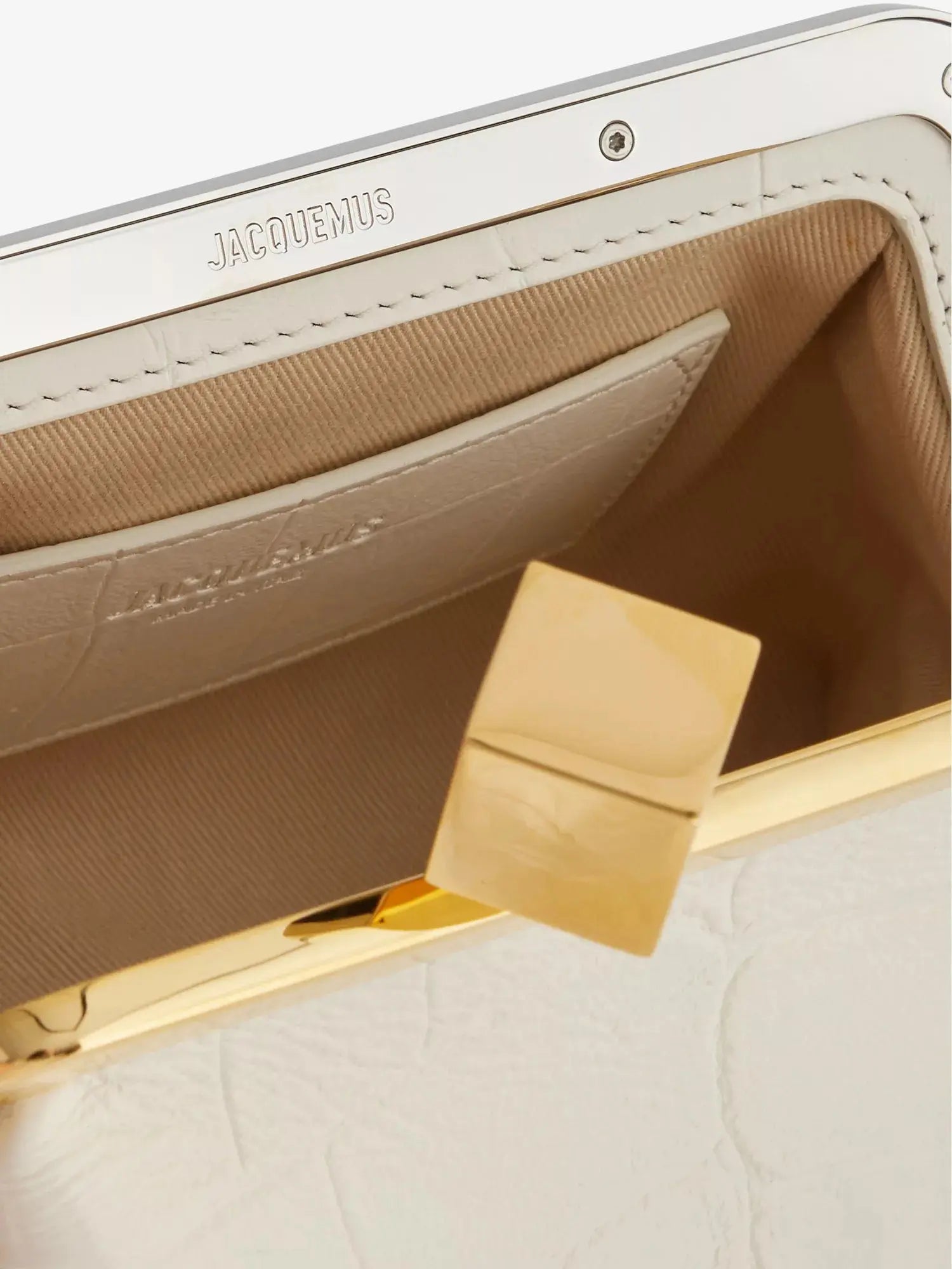 Jacquemus Women's The Berlingot Small Leather Clasp Bag Jacquemus