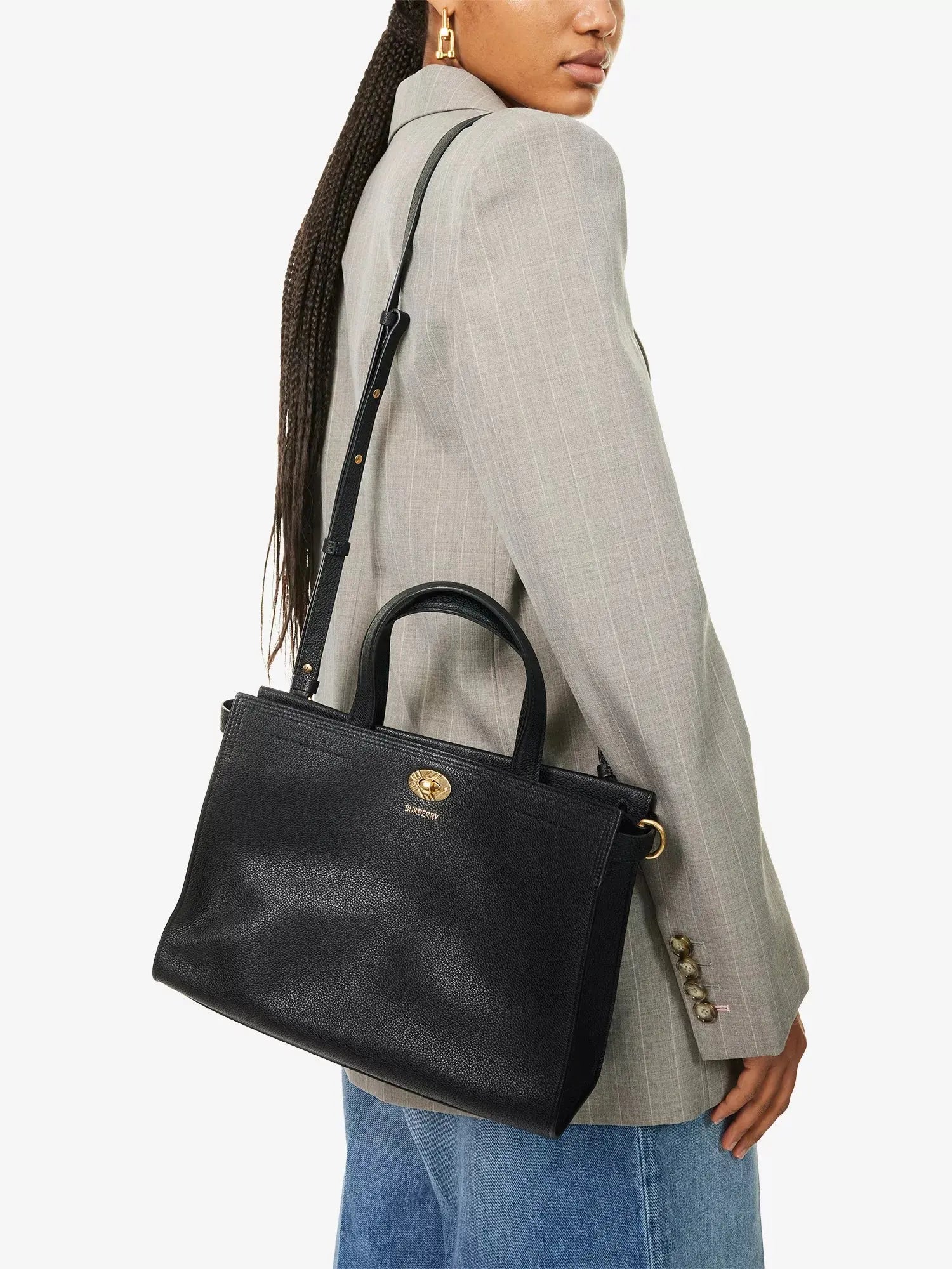 Burberry Women's Cotswolds Small Leather Tote Bag Burberry