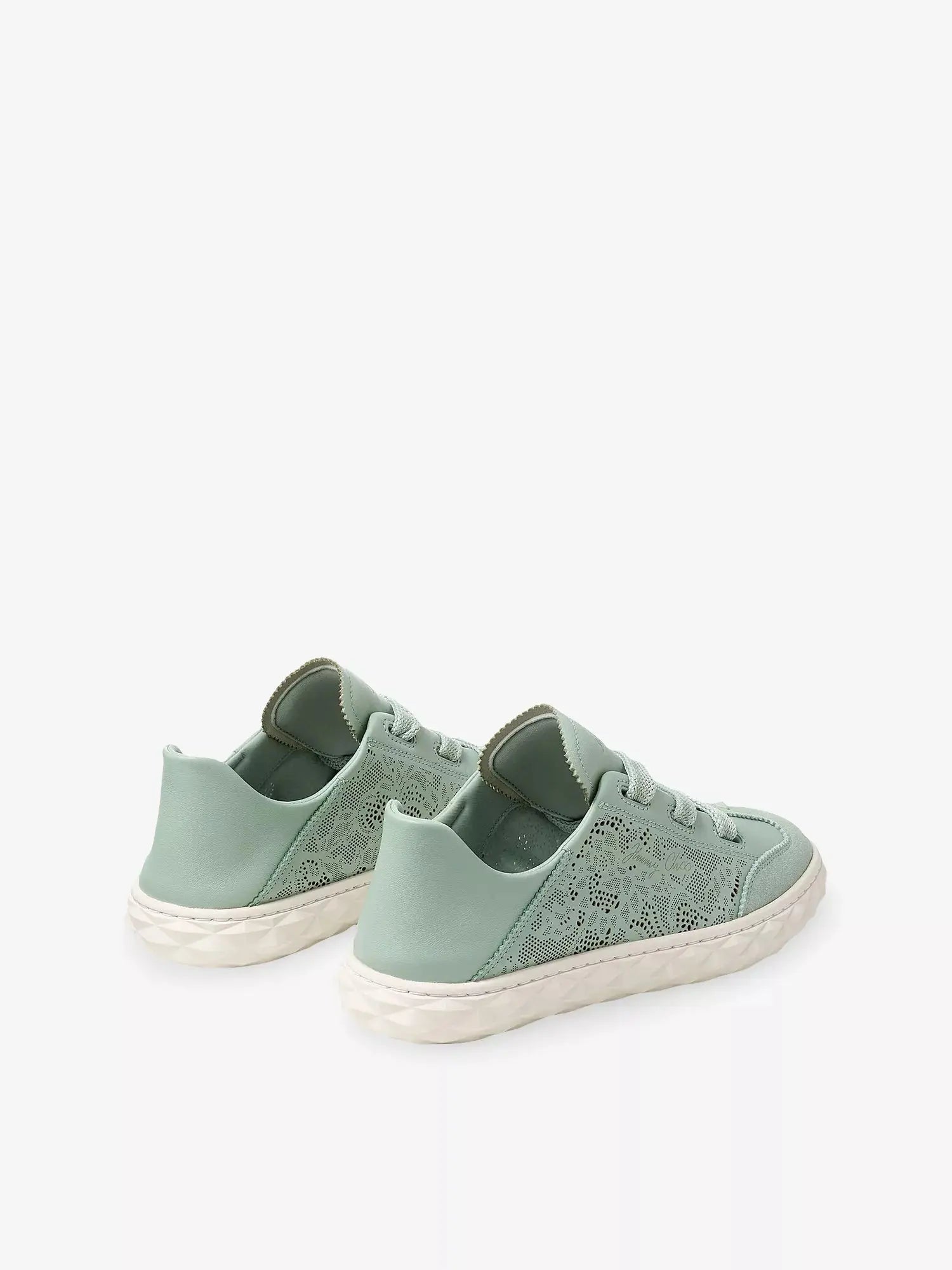 Jimmy Choo Women's Diamond Light Flex Perforated Leather Trainers Jimmy Choo