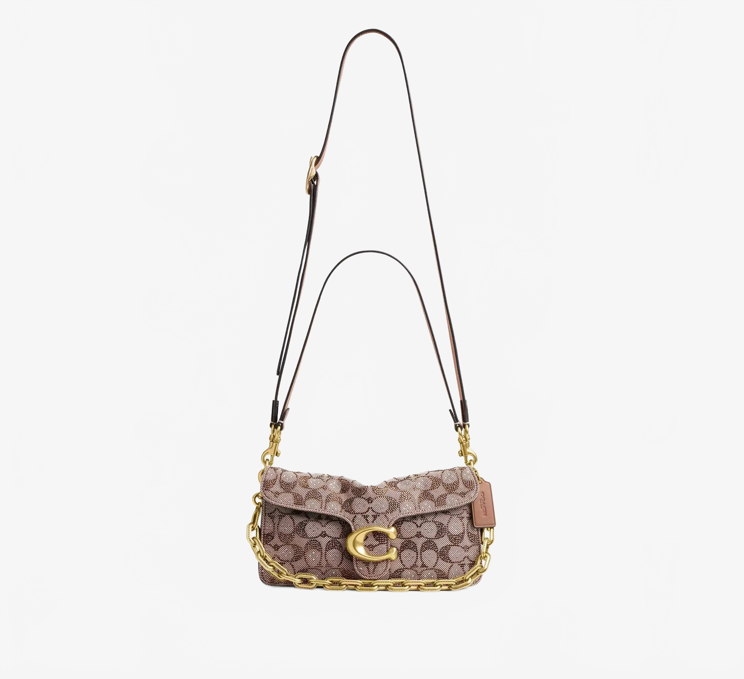 Coach Women's Tabby Shoulder Bag 26 In Crystal Signature Jacquard Coach