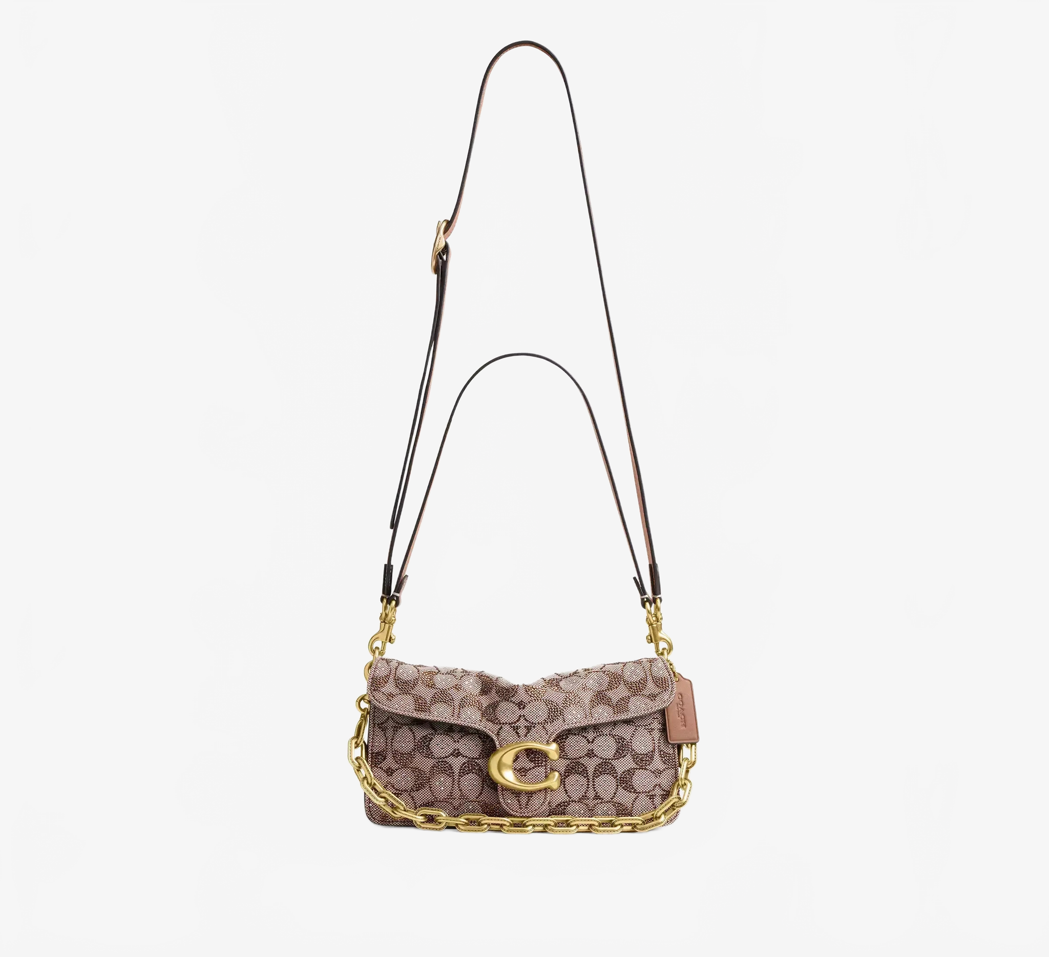 Coach Women's Tabby Shoulder Bag 26 In Crystal Signature Jacquard Coach