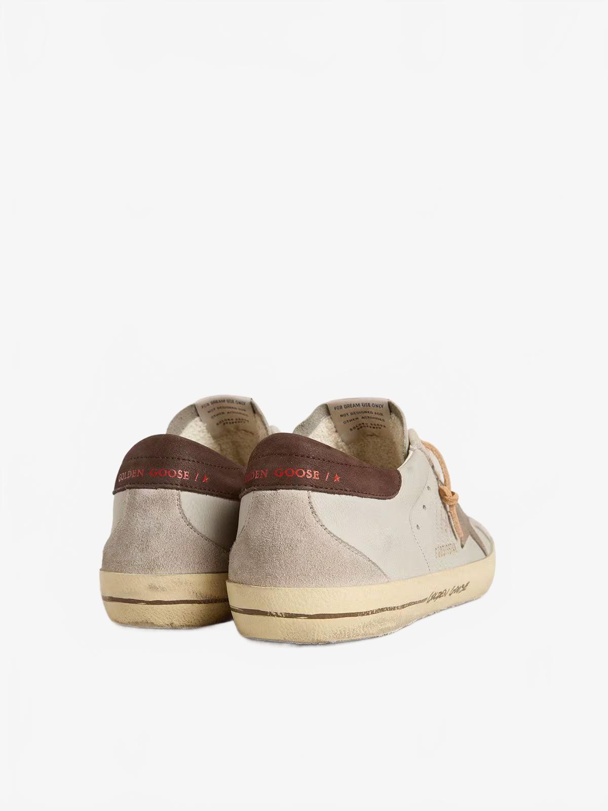 Golden Goose Men's Super-Star with tobacco-colored croc-print leather star and black leather heel tab Golden Goose