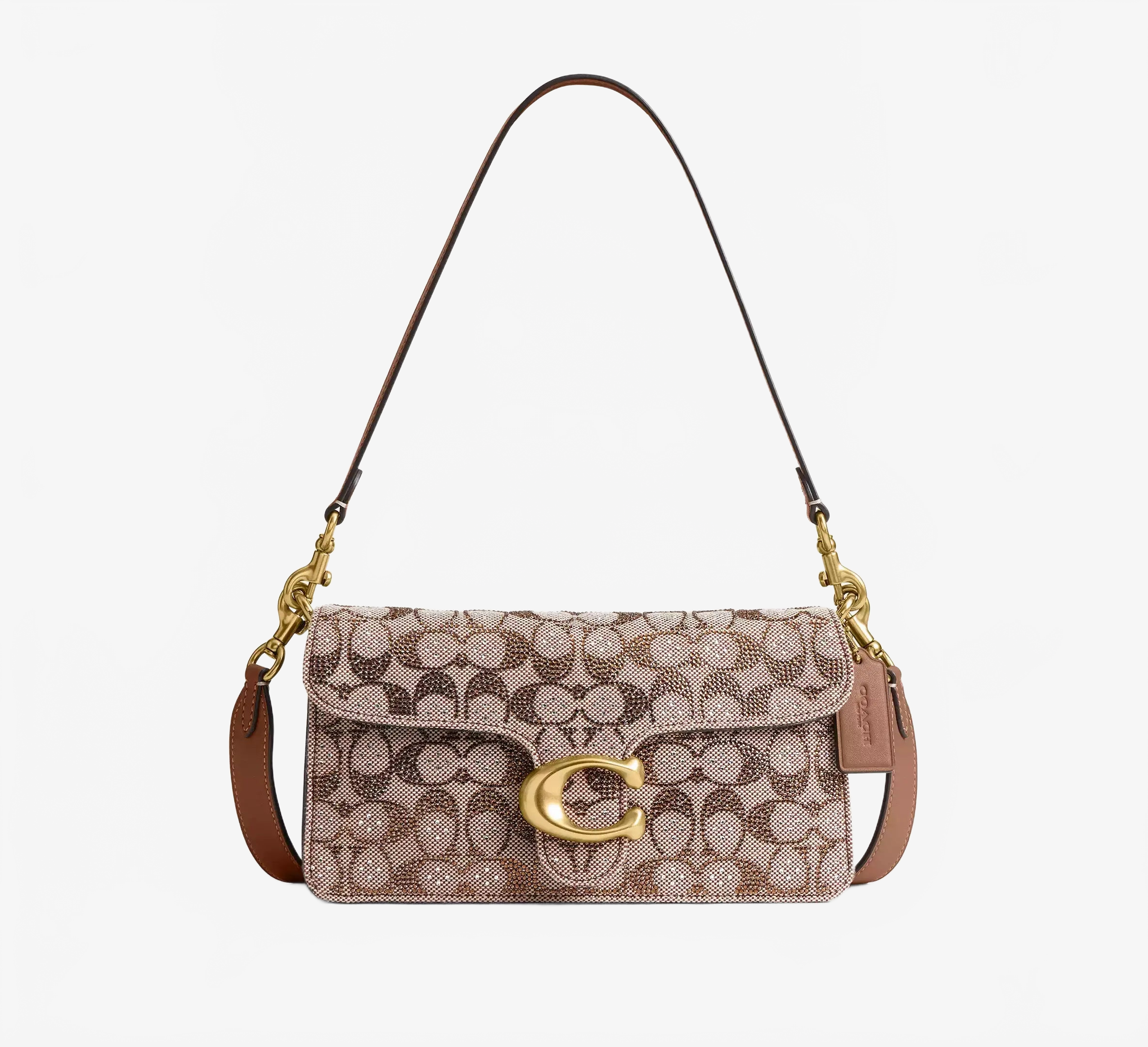 Coach Women's Tabby Shoulder Bag 26 In Crystal Signature Jacquard Coach